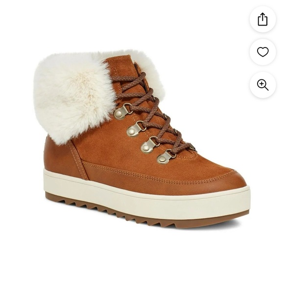 Brand new Tynlee fur lined lace up Koolaburra by Ugg boots size 10 - Picture 6 of 7